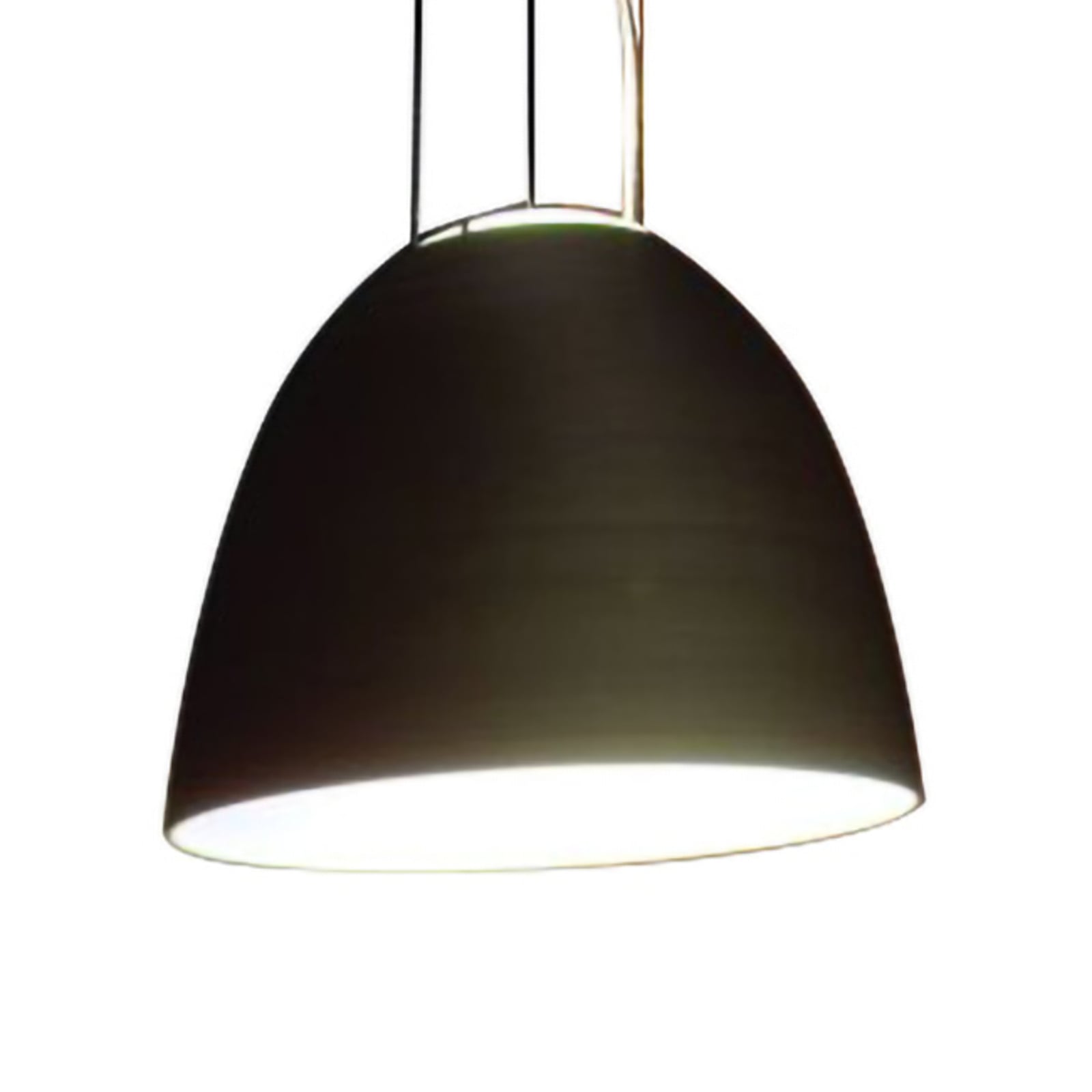 LED pendellampe Nur Mini aluminium antrasitt forfra