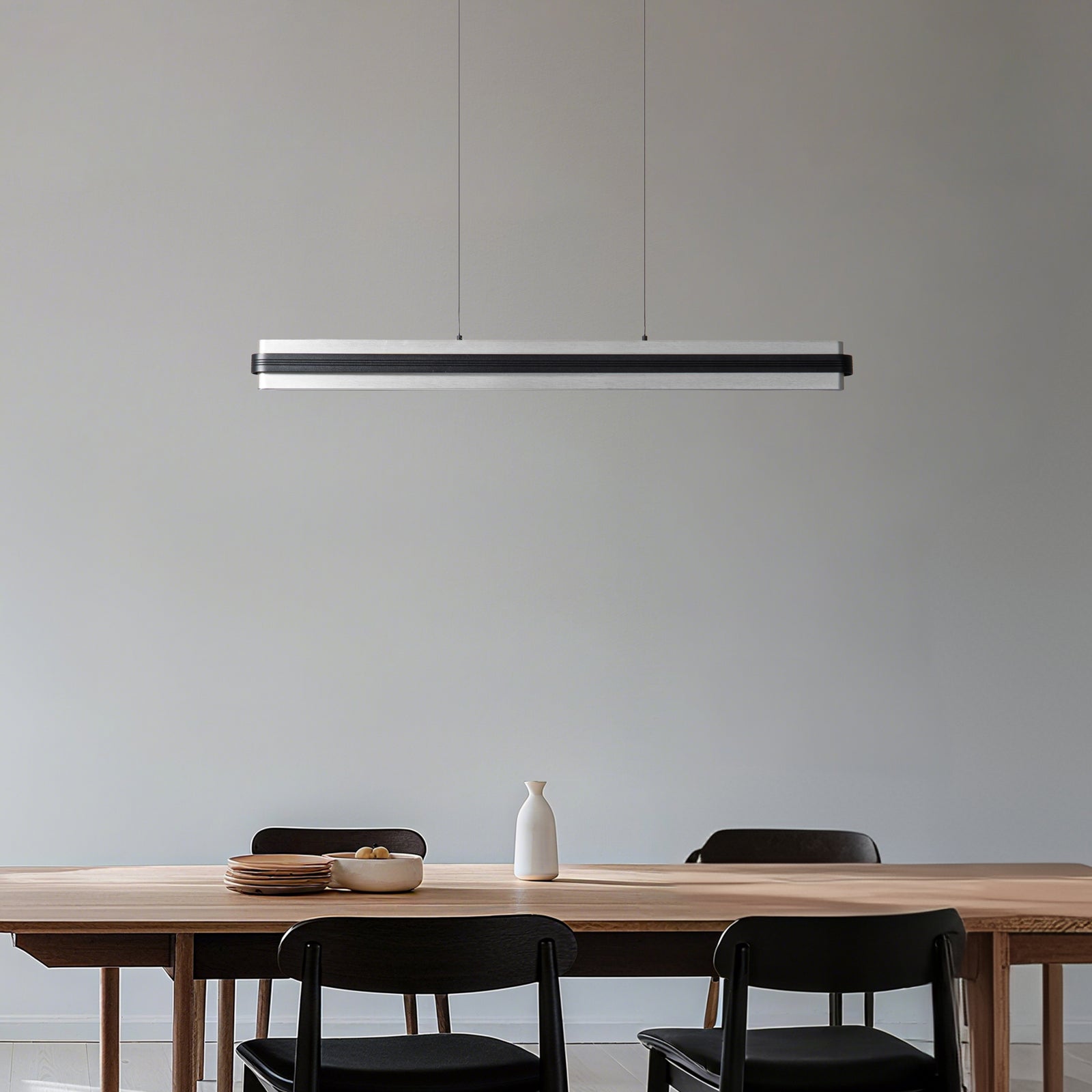 LED pendellampe Nymara beige aluminium detalj av lampeskjerm
