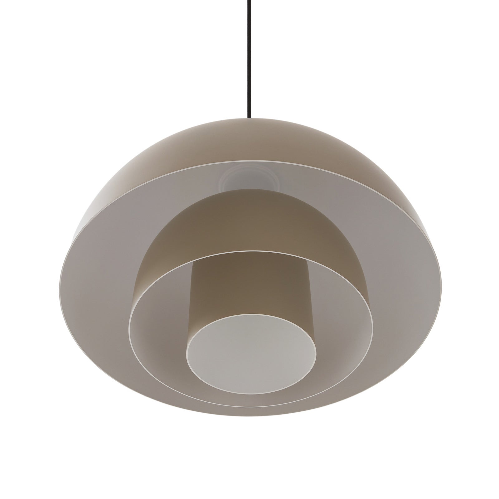 LED pendellampe Nymara beige aluminium sideprofil