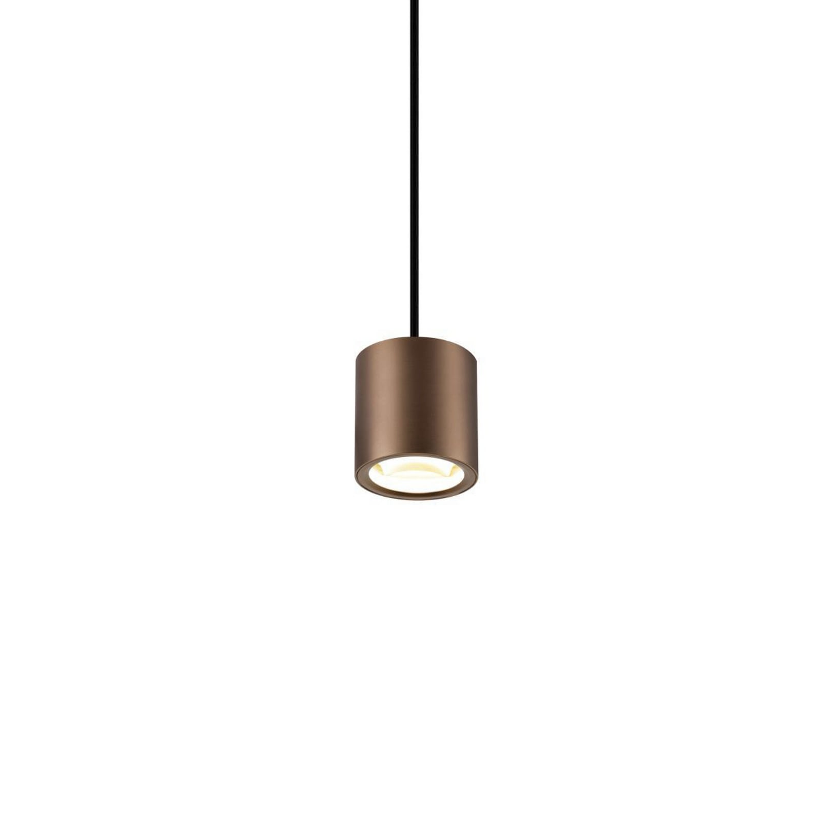 LED pendellampe Oculus dimbar kobber forfra
