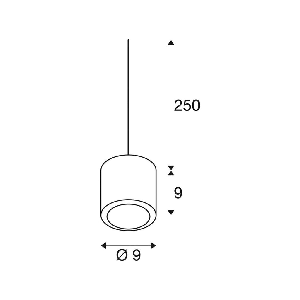 Detalj av LED pendellampe Oculus dimbar kobber