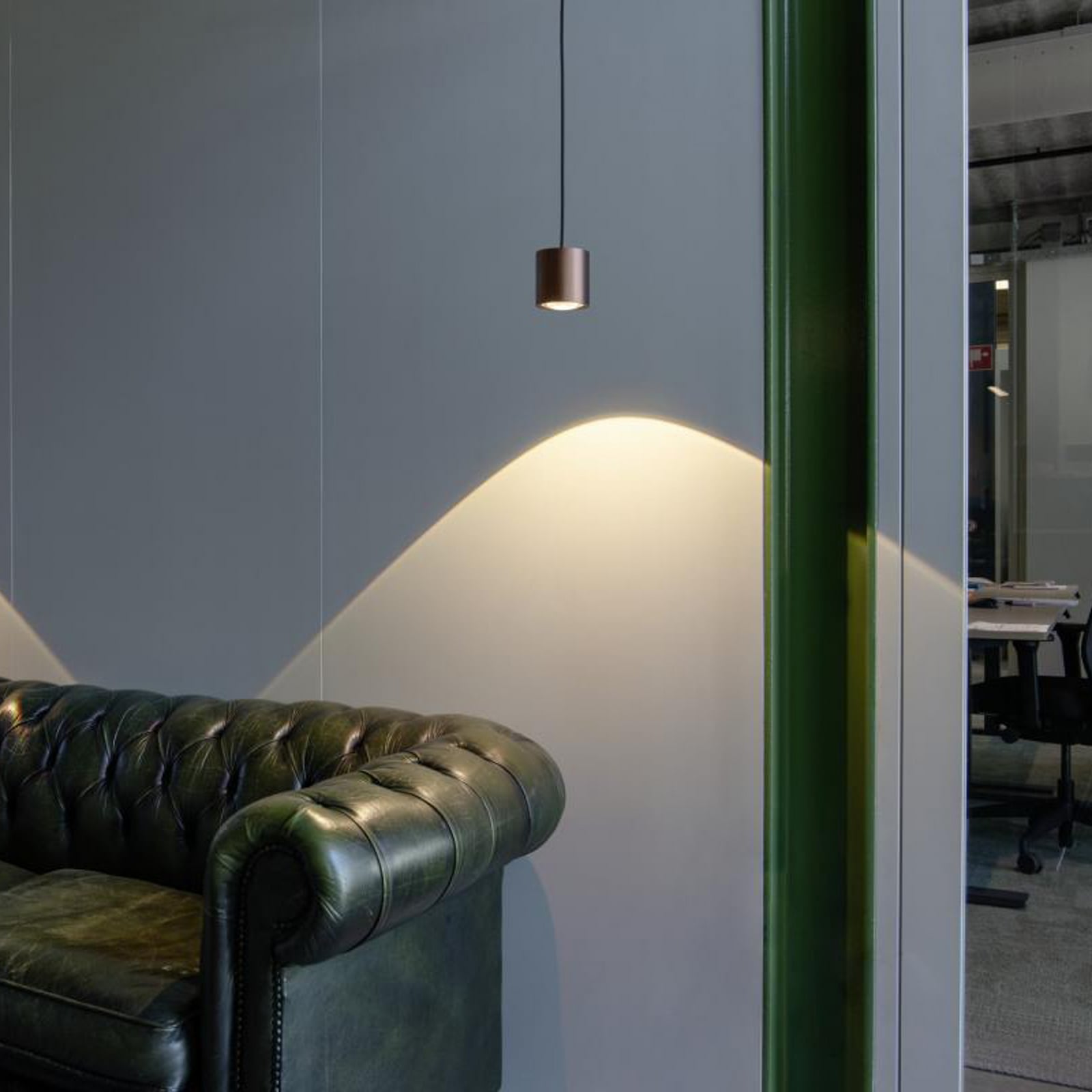 LED pendellampe Oculus dimbar kobber med justerbart oppheng