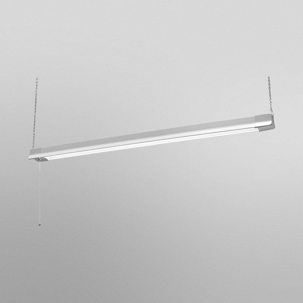 Montert LED pendellampe OFFICE LINE 112 cm hvit 41W 4000K med bryter i kontor