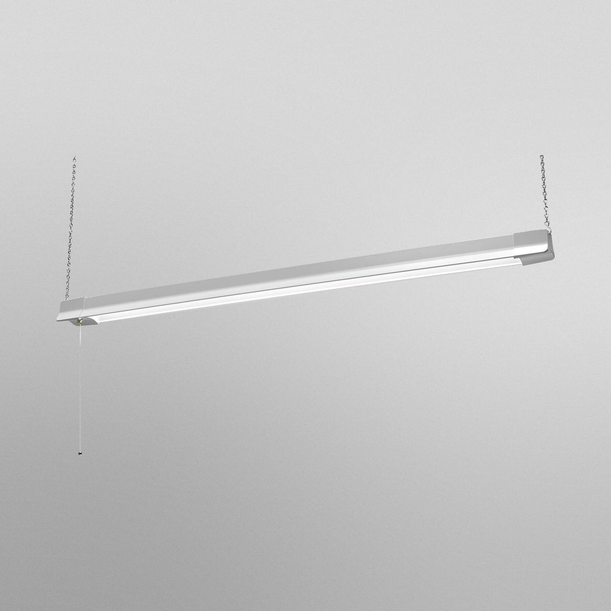 Montert LED pendellampe OFFICE LINE 112 cm hvit 41W 4000K med bryter i kontor