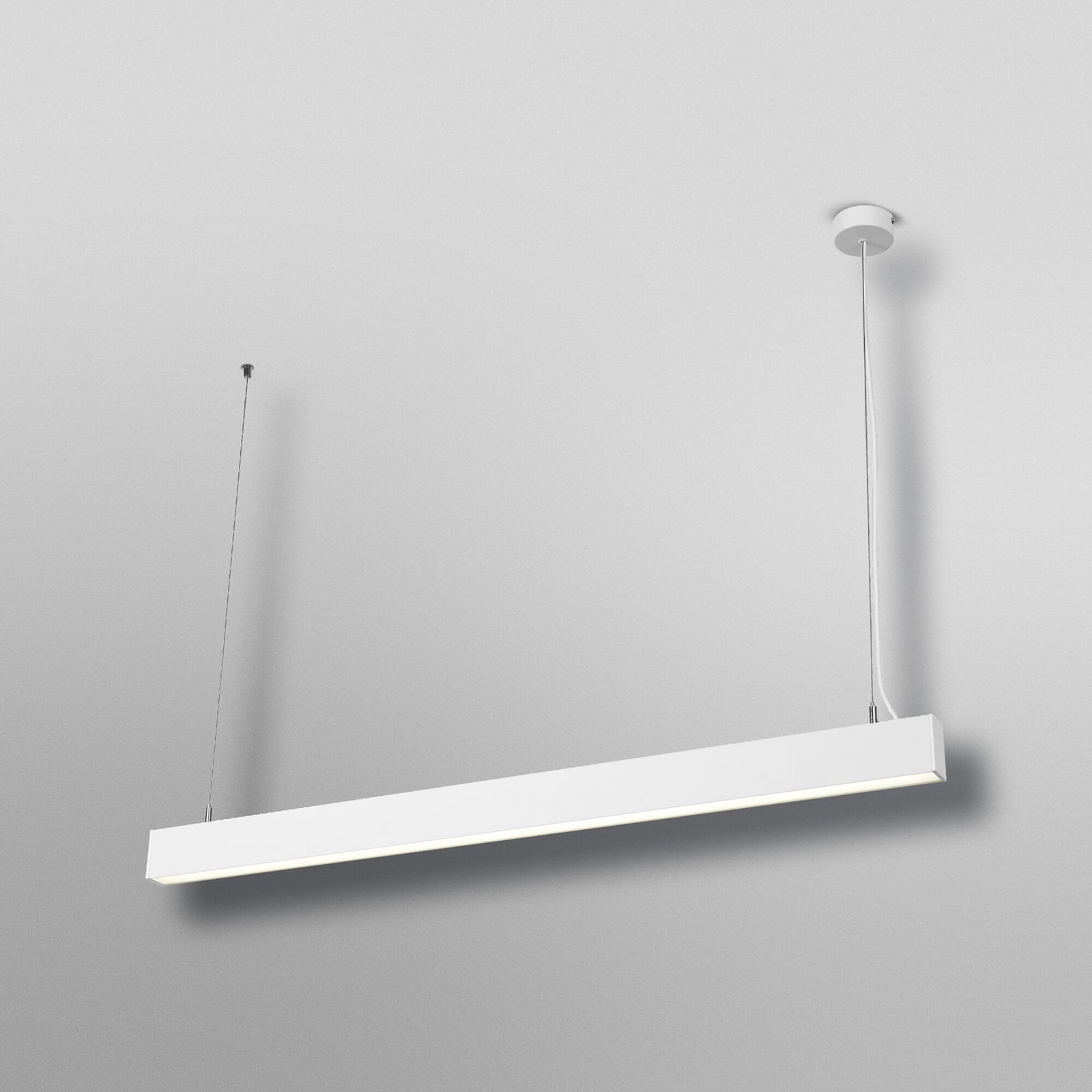 LED pendellampe Office line Cuboid dimbar hvit 42W 112 cm montert