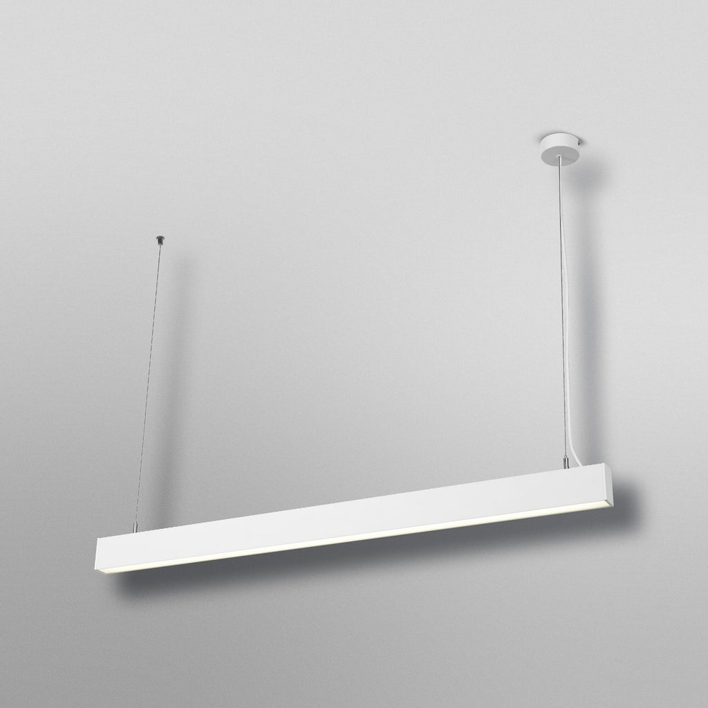LED pendellampe Office line Cuboid dimbar hvit 42W 112 cm montert