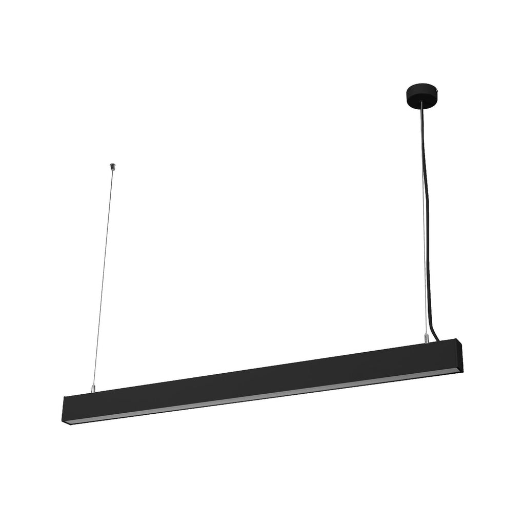 LED pendellampe Office line Cuboid svart 113 cm bakside