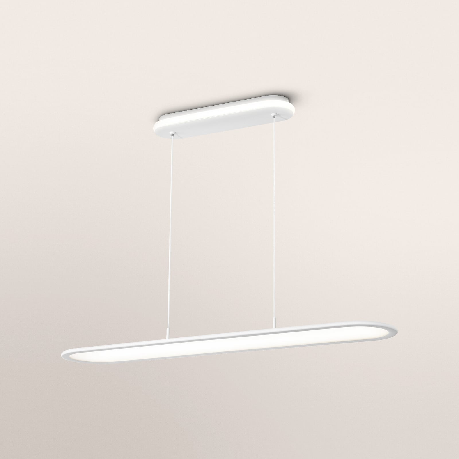 LED pendellampe Office line Panel Ellipse dimbar hvit 57W Ra90 OSRAM detalj