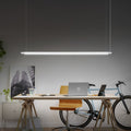 LED pendellampe Office line Slab dimbar hvit 40W 120 cm forfra