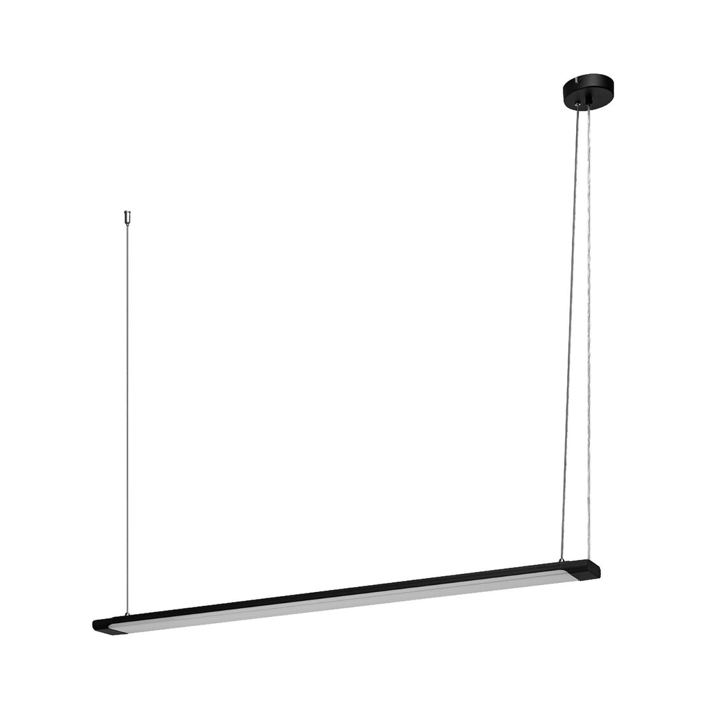 LED pendellampe Office line Slab svart 120 cm dimbar bakside
