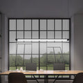 LED pendellampe Office line Slab svart 120 cm dimbar forfra