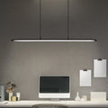 LED pendellampe Office Panel Ellipse svart dimbar 57W 4000K forfra