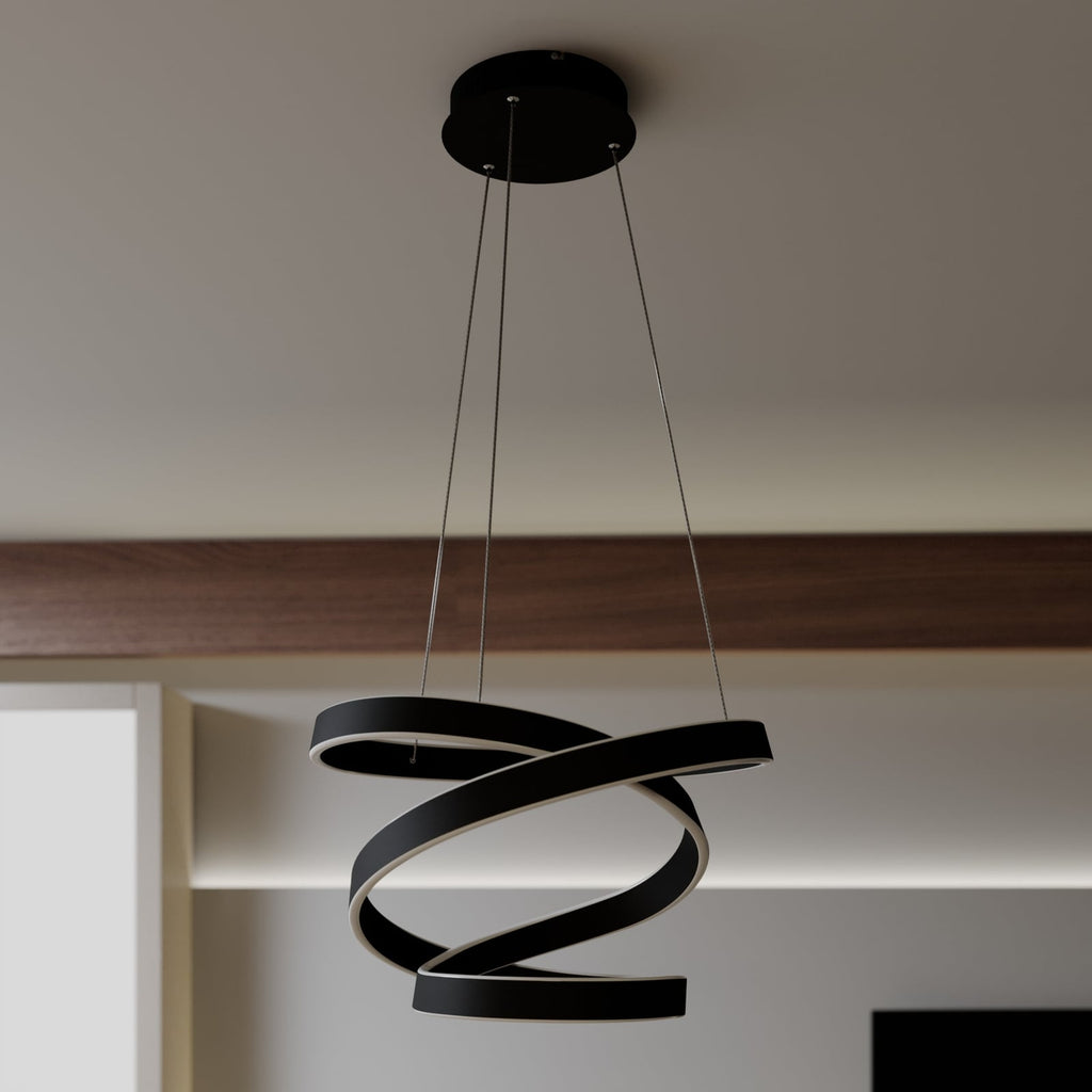 LED pendellampe Olada montert i rom