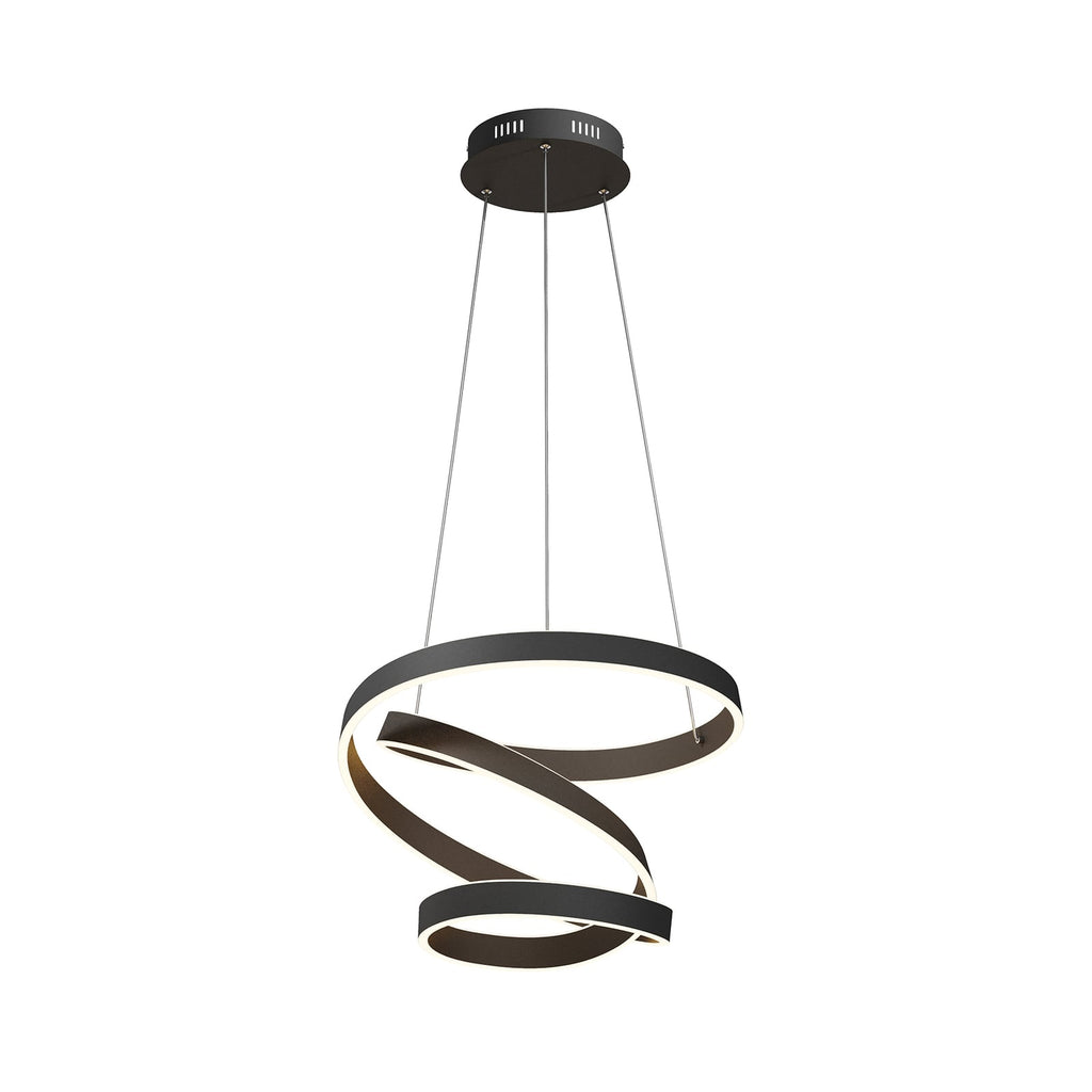 LED pendellampe Olada svart aluminium lysdetalj
