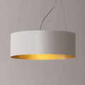 LED pendellampe Olimpia bladgull aluminium forfra