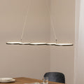 LED pendellampe Olympia svart metall 4000K 50W 115 cm forfra