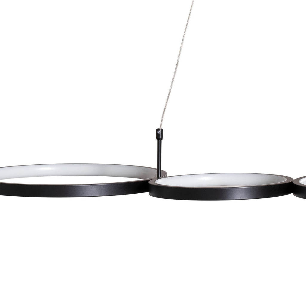 LED pendellampe Olympia svart metall høydejustering