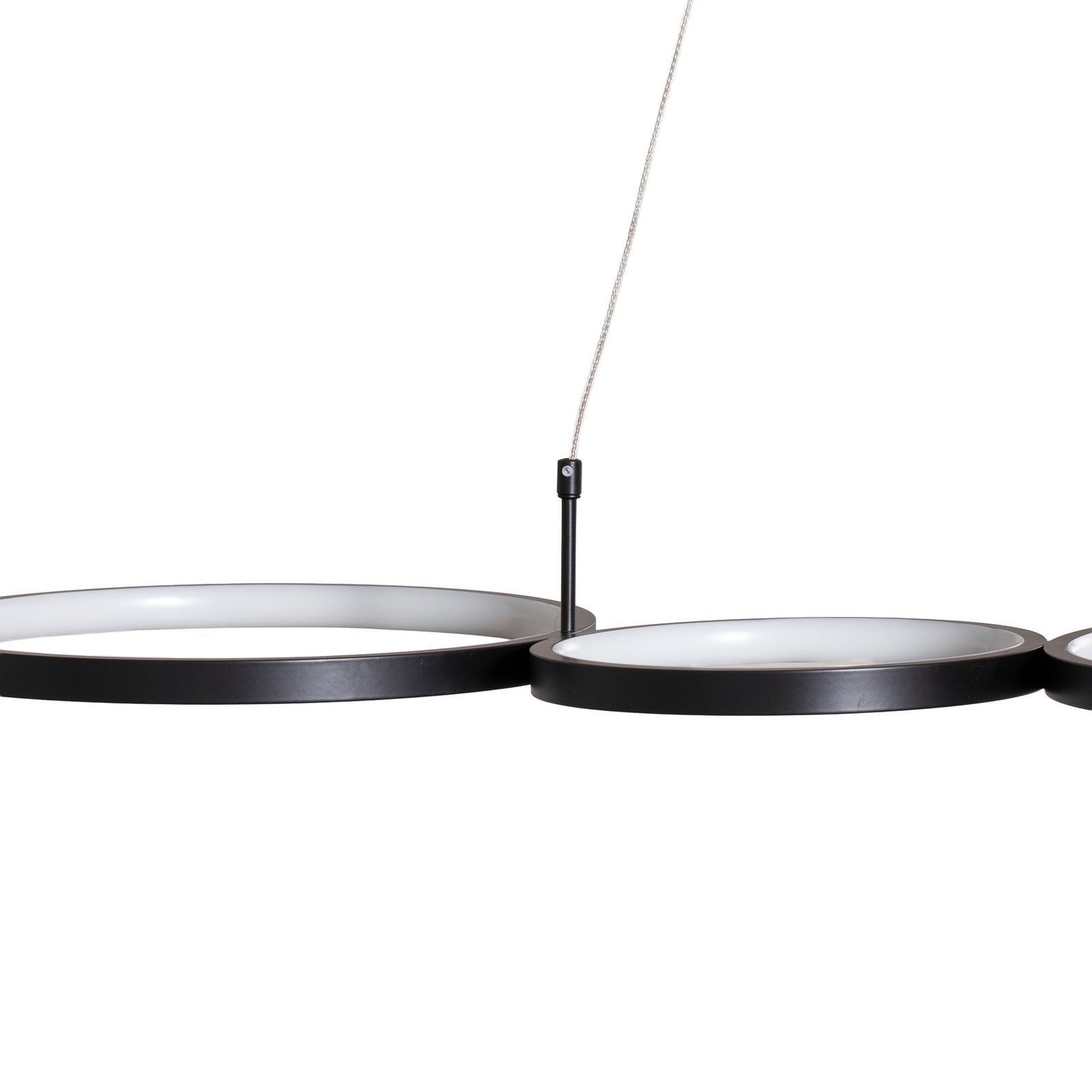 LED pendellampe Olympia svart metall høydejustering