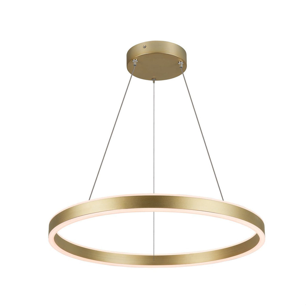 LED pendellampe One 60 messing CCT dimbar Ø60 cm forfra