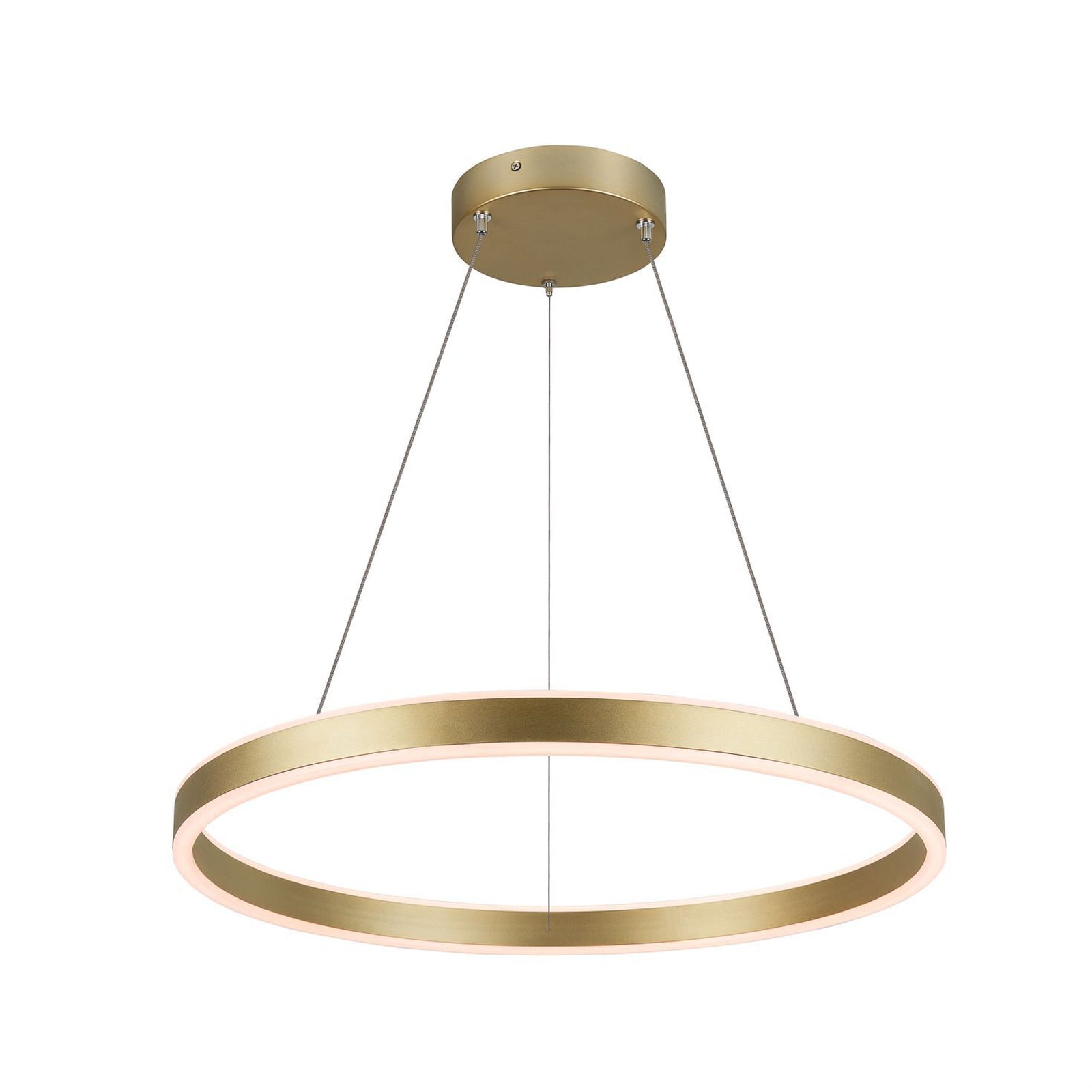 LED pendellampe One 60 messing CCT dimbar Ø60 cm forfra