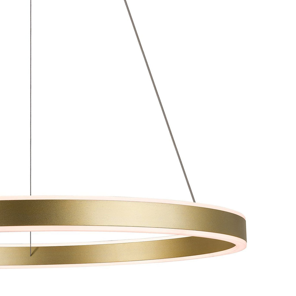 LED pendellampe One 60 messing CCT dimbar Ø60 cm med oppheng