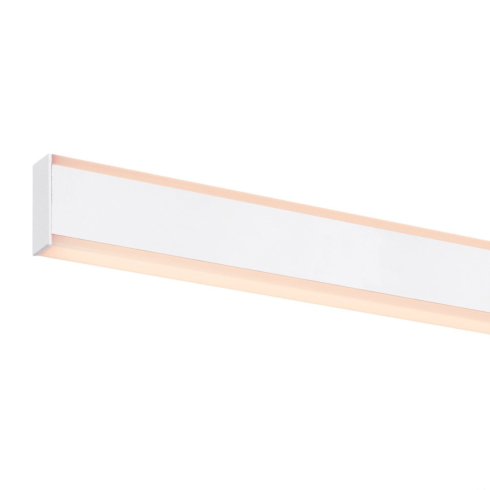 Montert LED pendellampe One Linear dimbar aluminium 104 cm hvit