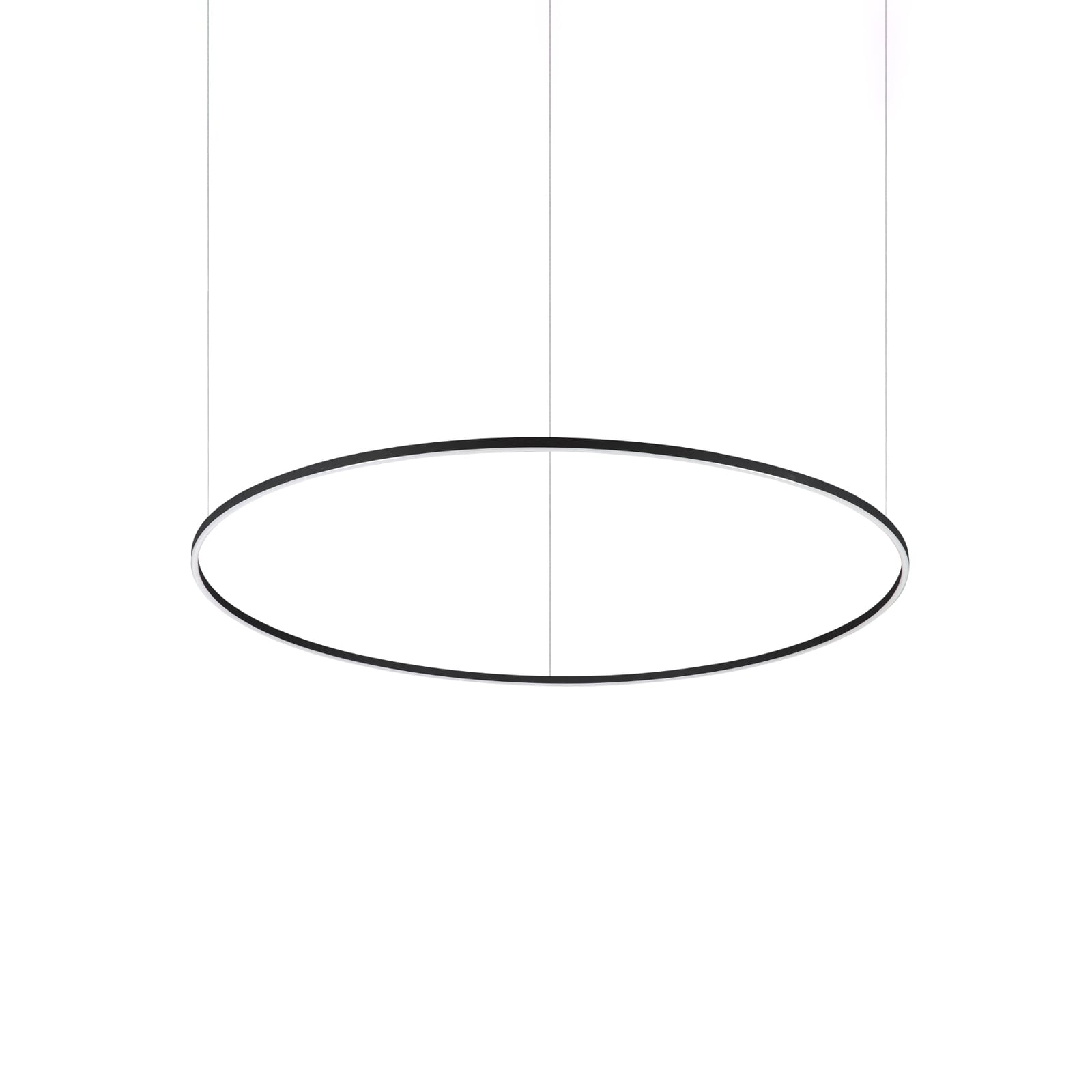 LED pendellampe Oracle Slim svart Ø150 cm 78W varmhvit forfra
