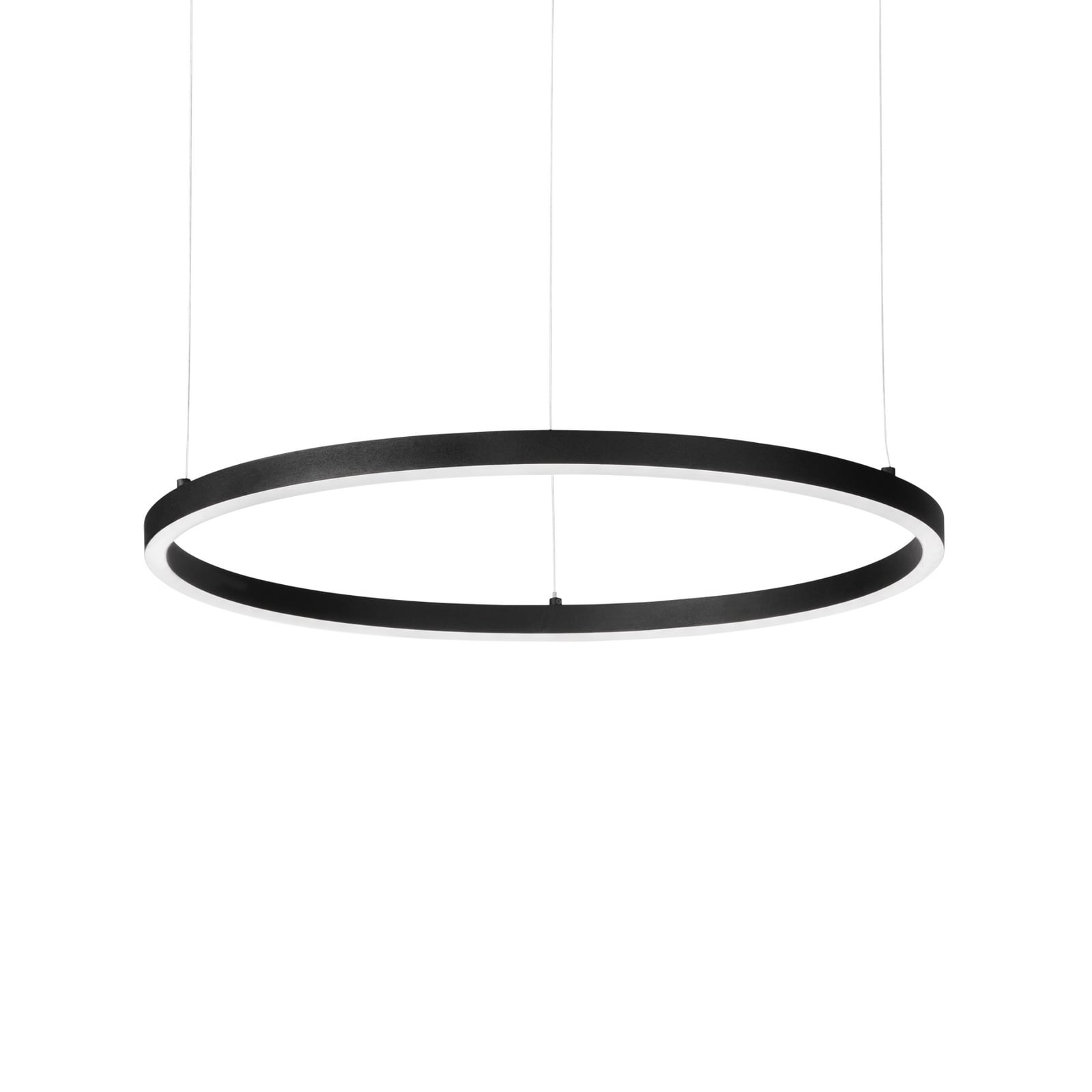 LED pendellampe Oracle Slim svart aluminium Ø90 cm 3000K front