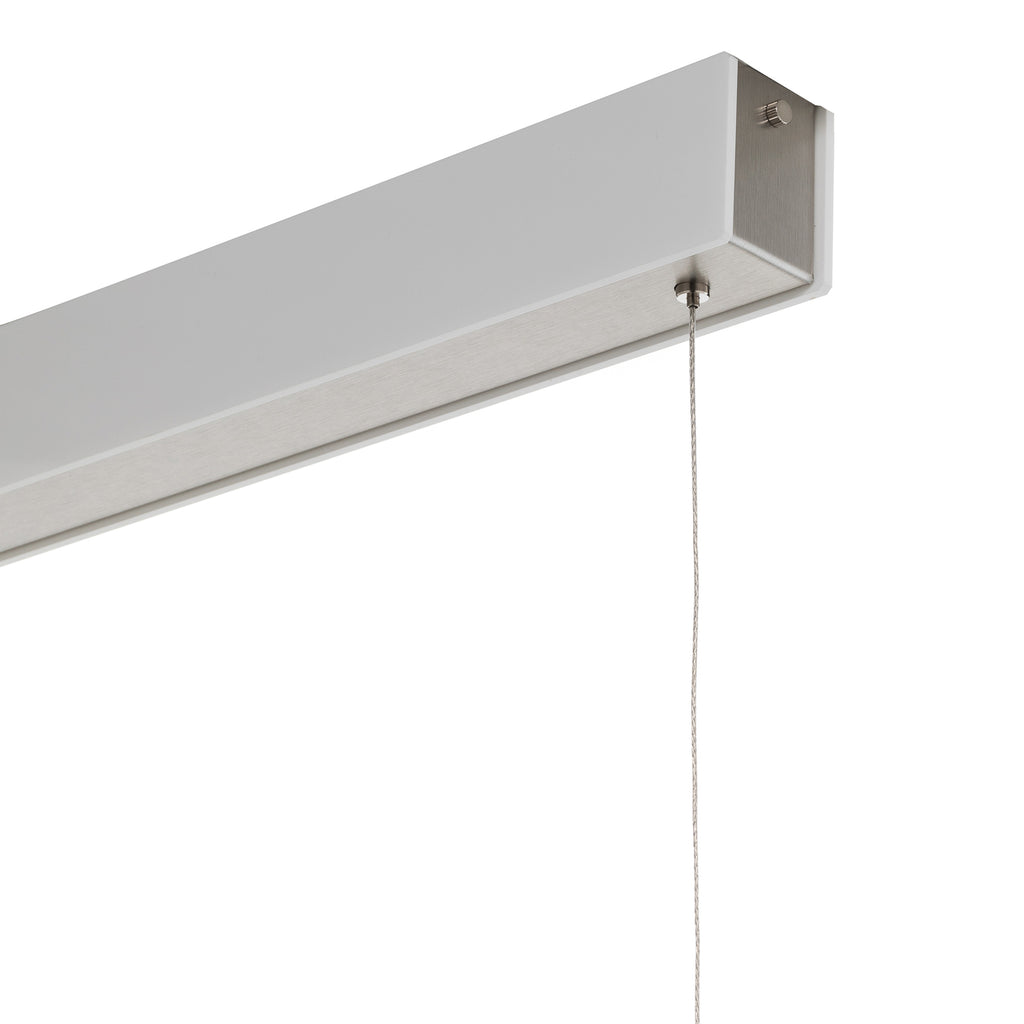 LED pendellampe Orix hvit 150 cm CCT sideprofil