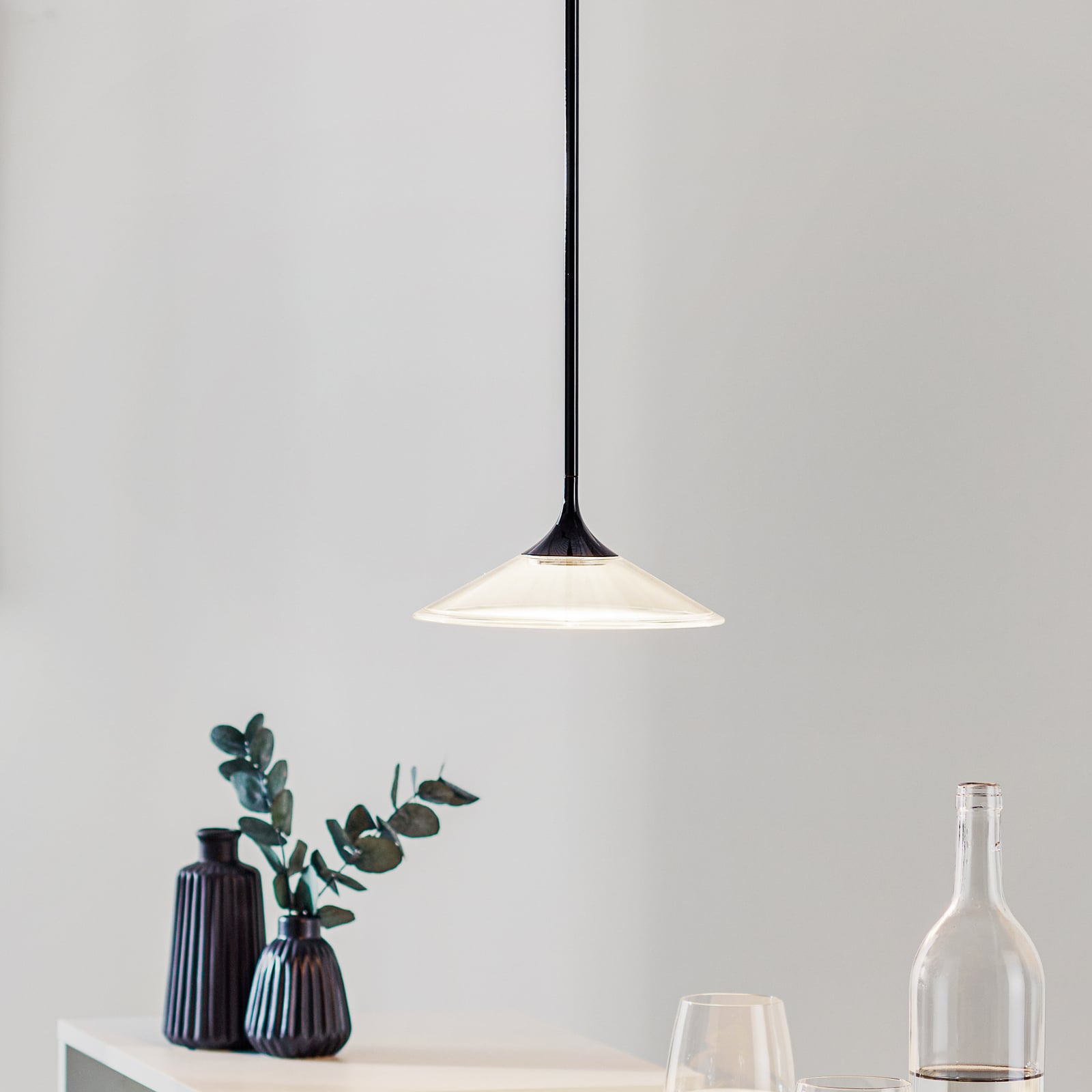 LED pendellampe Orsa 21 metakrylat Ø21 cm forfra