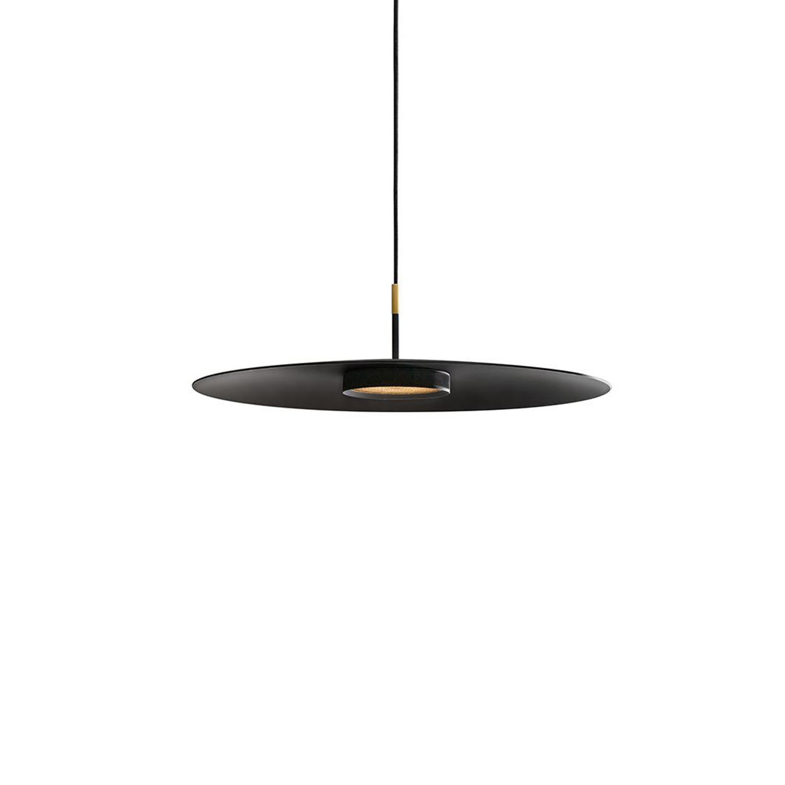 LED pendellampe Overfly Plus dimbar svart Ø55 cm forfra
