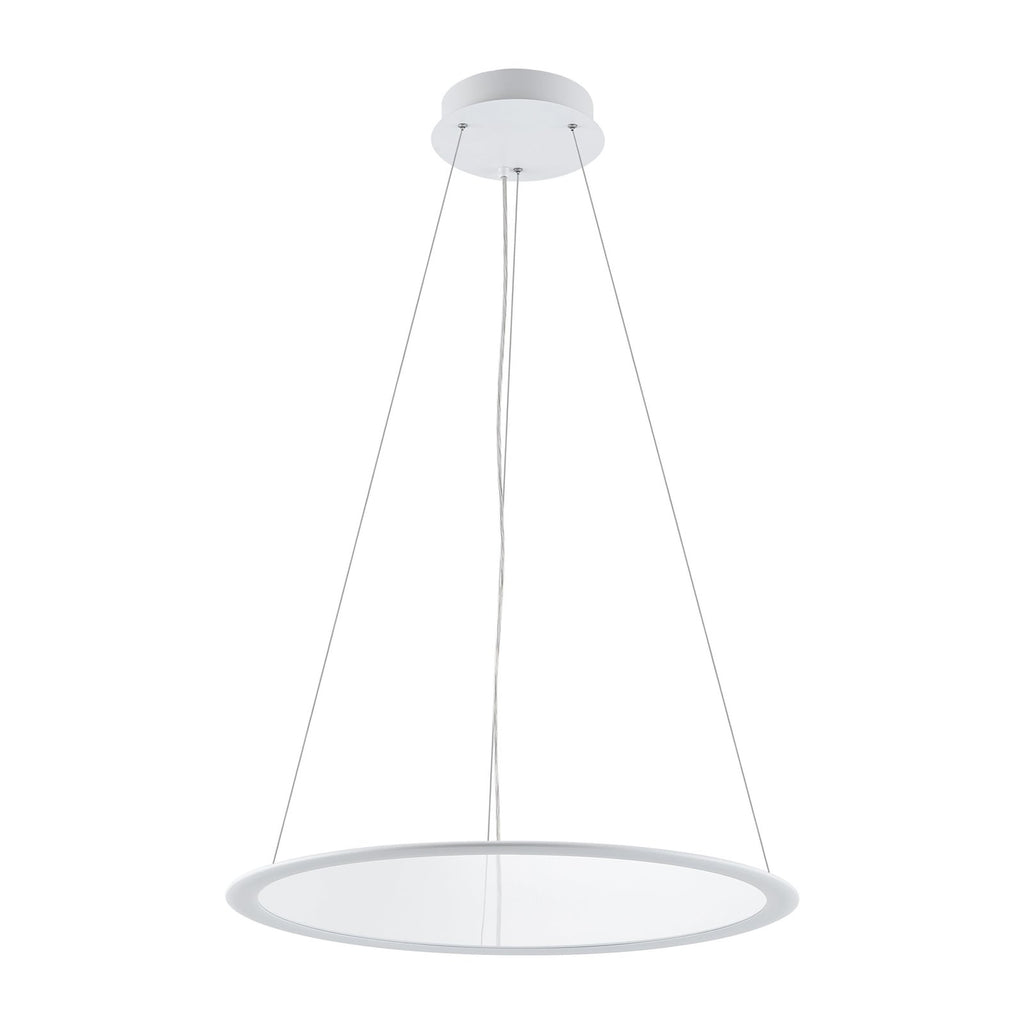 LED pendellampe PANEL ring hvit Ø63 cm CCT dimbar bakside