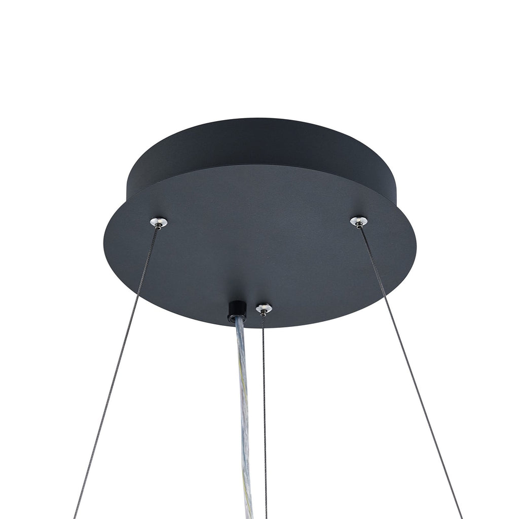LED pendellampe PANEL ringformet svart Ø63 cm dimbar CCT 50W - Deko-Light