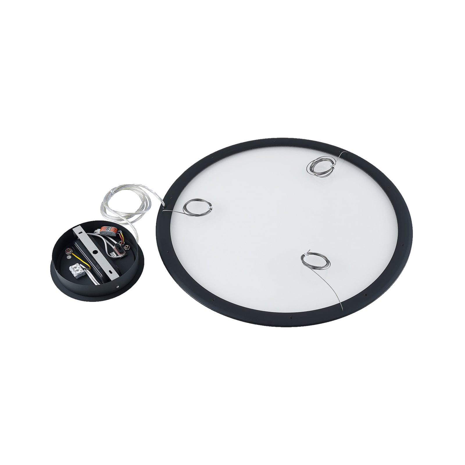 LED pendellampe PANEL ringformet svart Ø63 cm dimbar CCT 50W - Deko-Light