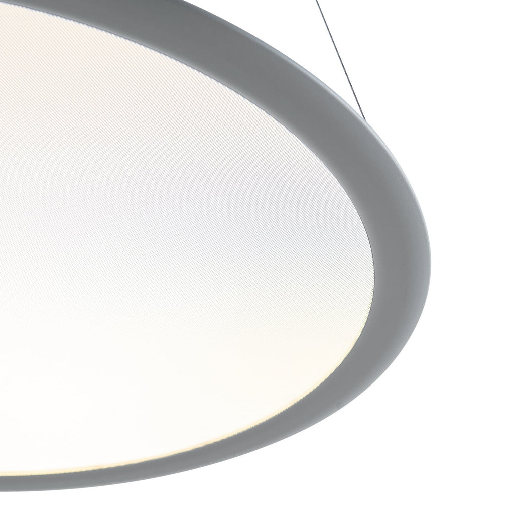 LED pendellampe PANEL rund grå montert