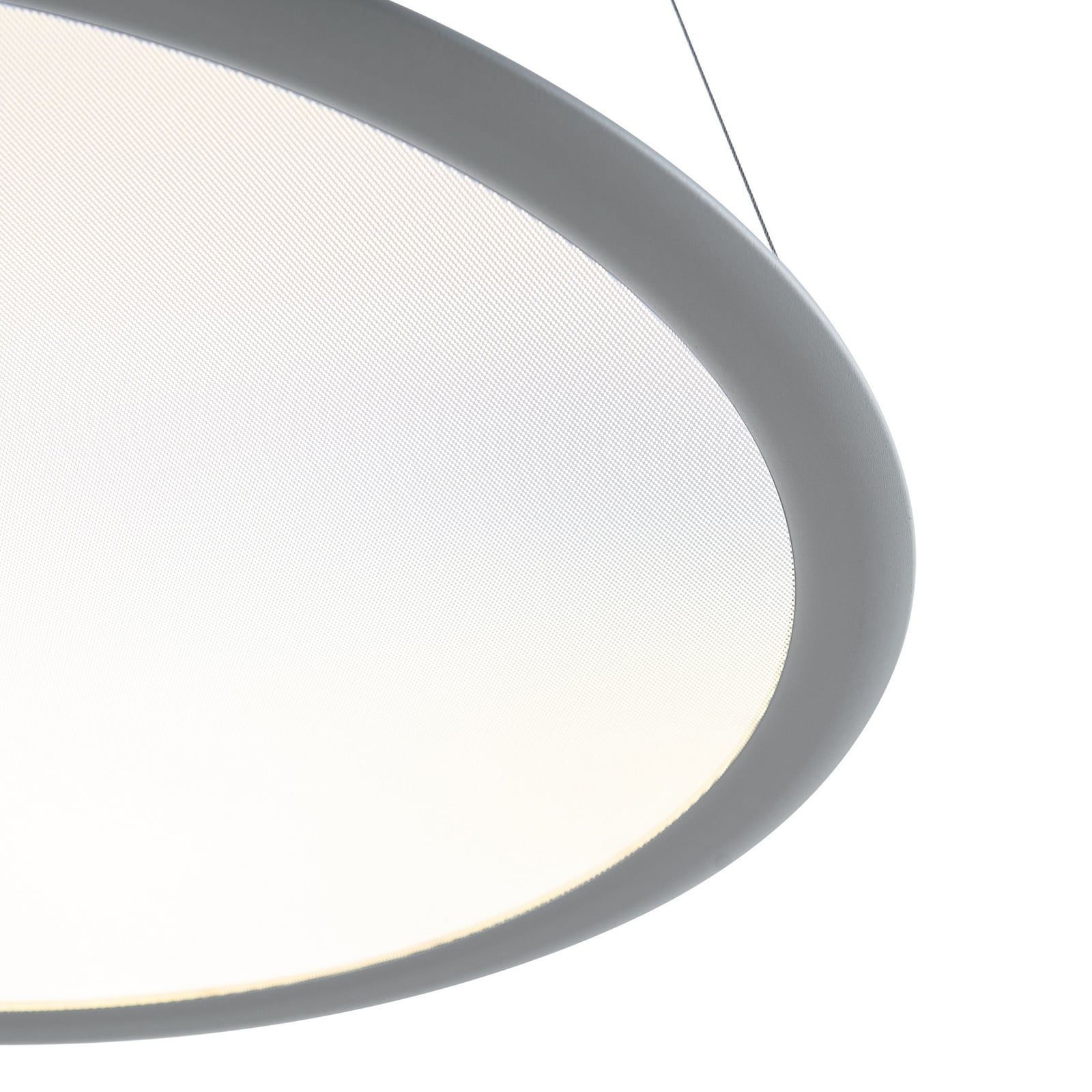 LED pendellampe PANEL rund grå montert
