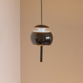 LED pendellampe Parachute dimbar svart aluminium Ø9,6 cm forfra