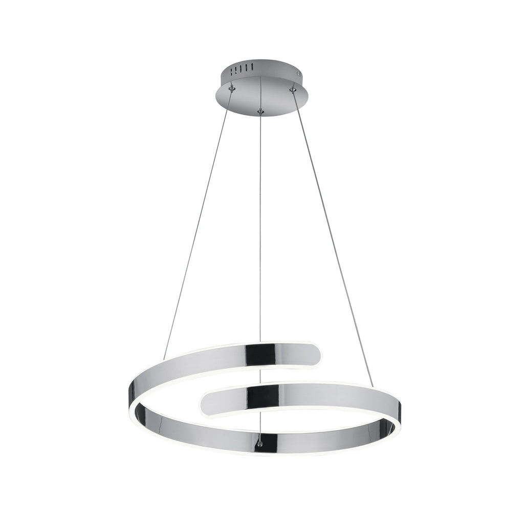 LED pendellampe Parma dimbar krom Ø50 cm 4000K nærbilde av kromfinish