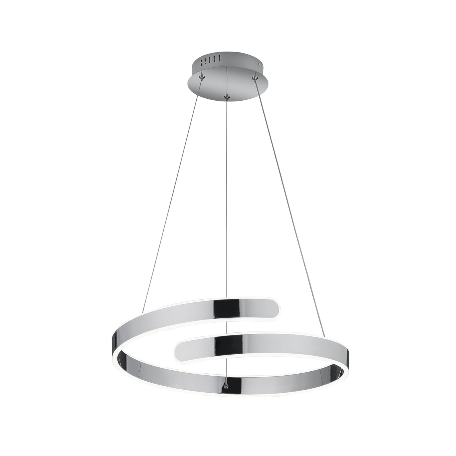 LED pendellampe Parma dimbar krom Ø50 cm 4000K nærbilde av kromfinish