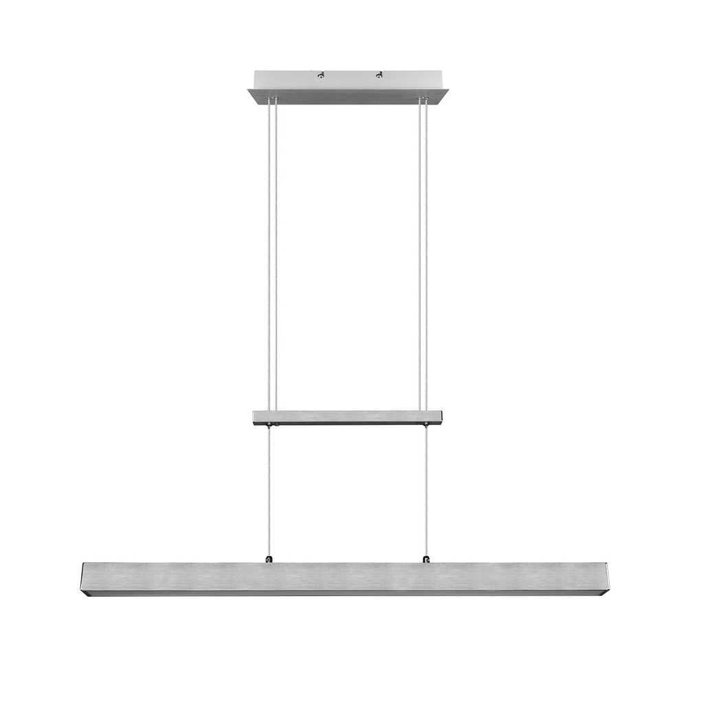 LED pendellampe Paros dimbar aluminium 90 cm 32W varmhvit forfra