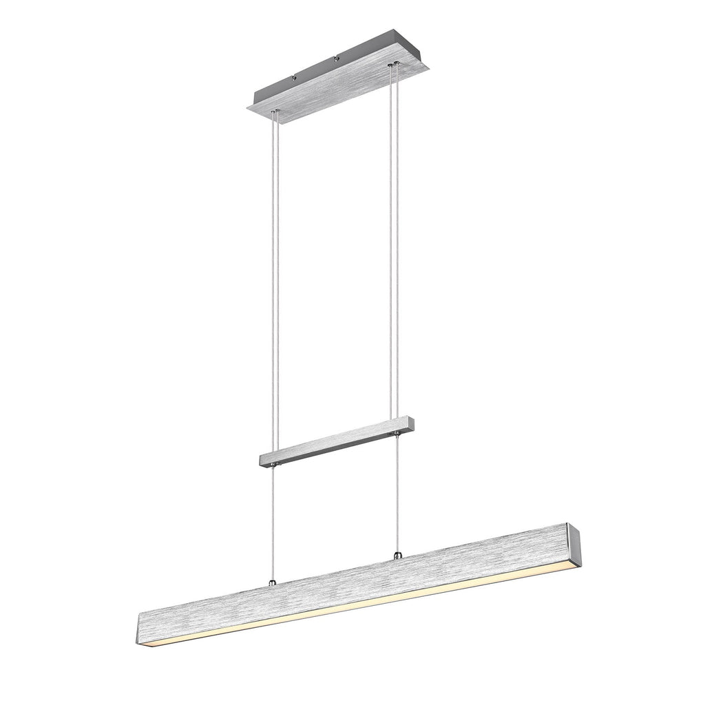 LED pendellampe Paros dimbar aluminium 90 cm 32W varmhvit montert