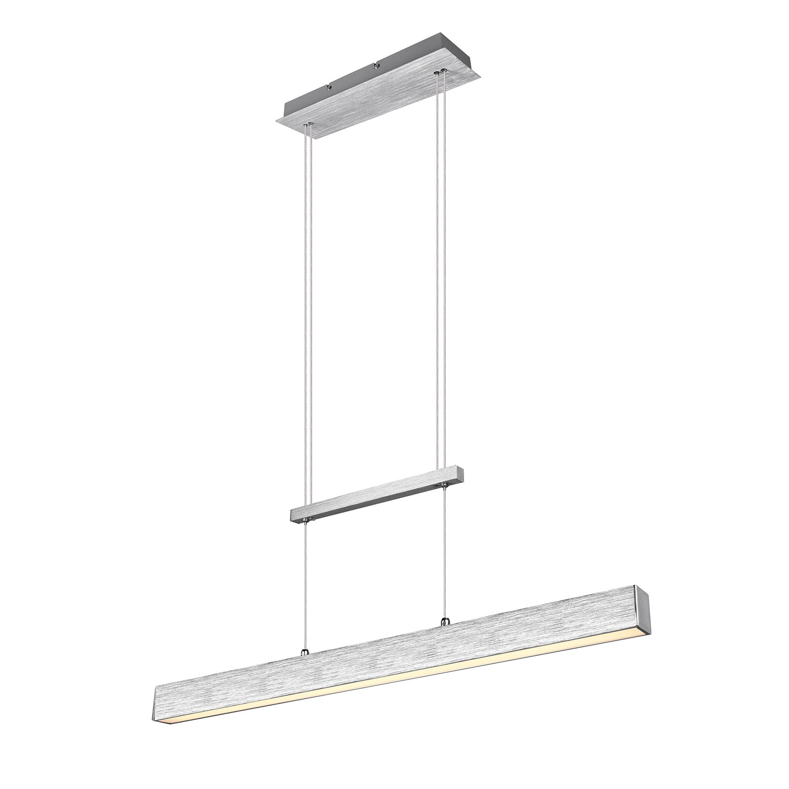 LED pendellampe Paros dimbar aluminium 90 cm 32W varmhvit montert