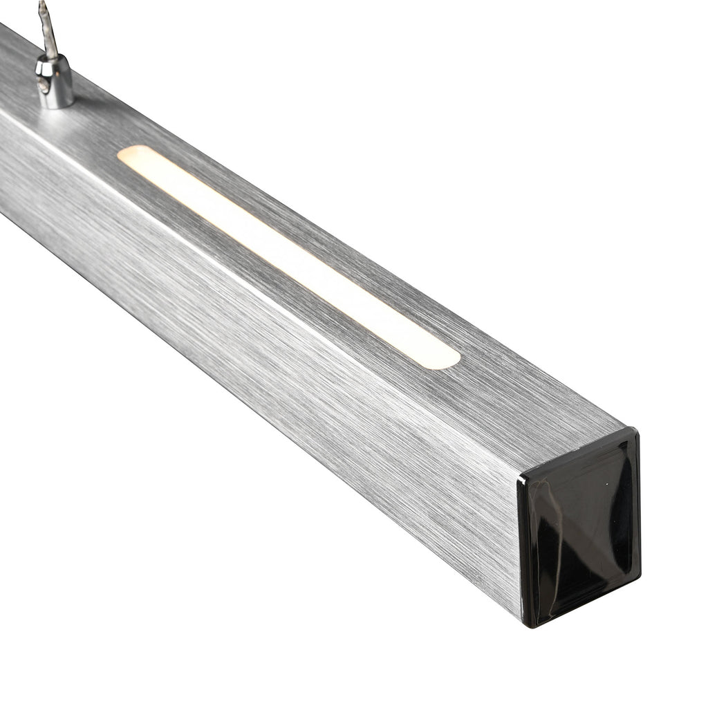 LED pendellampe Paros dimbar aluminium 90 cm 32W varmhvit nærbilde