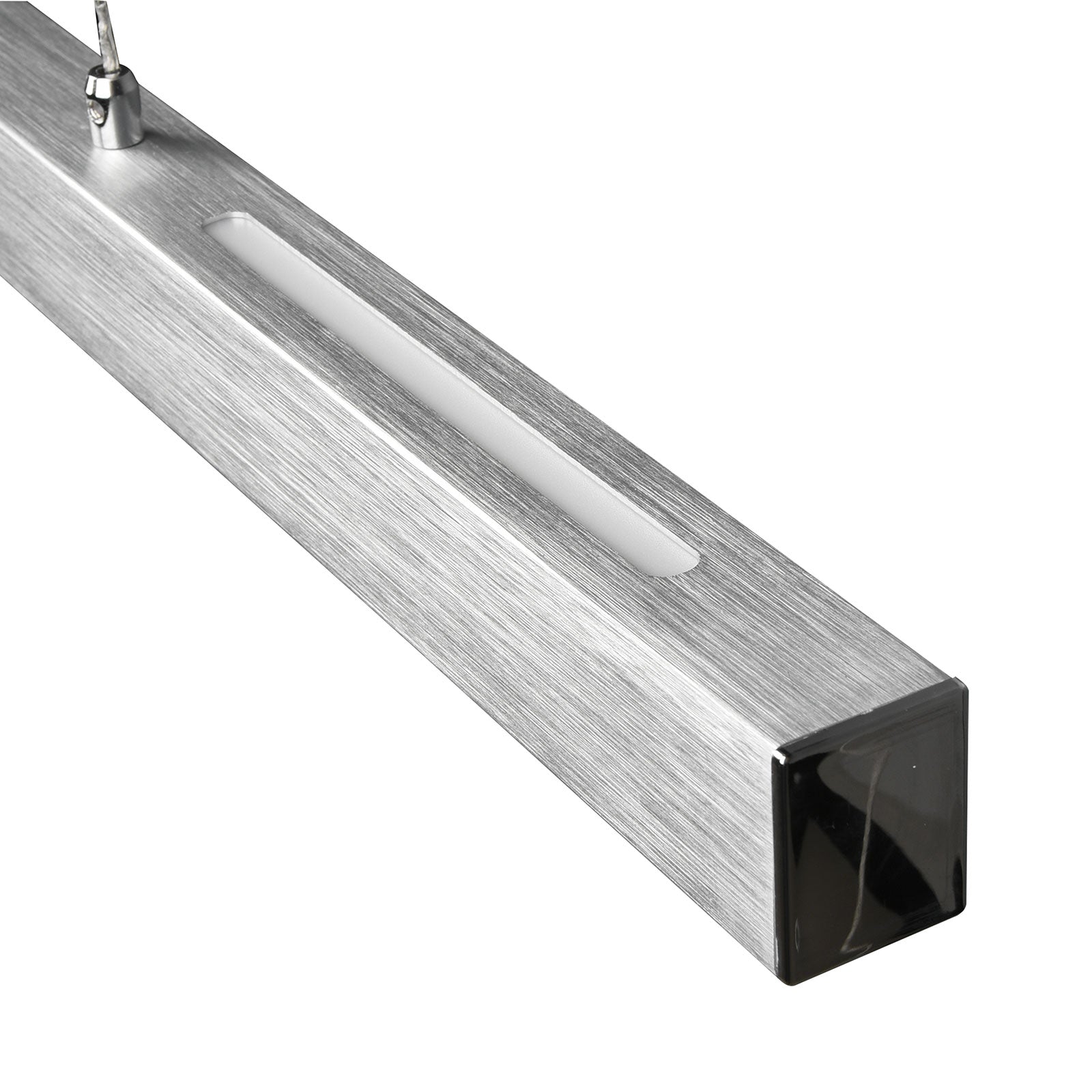 LED pendellampe Paros dimbar aluminium 90 cm 32W varmhvit med dimmer