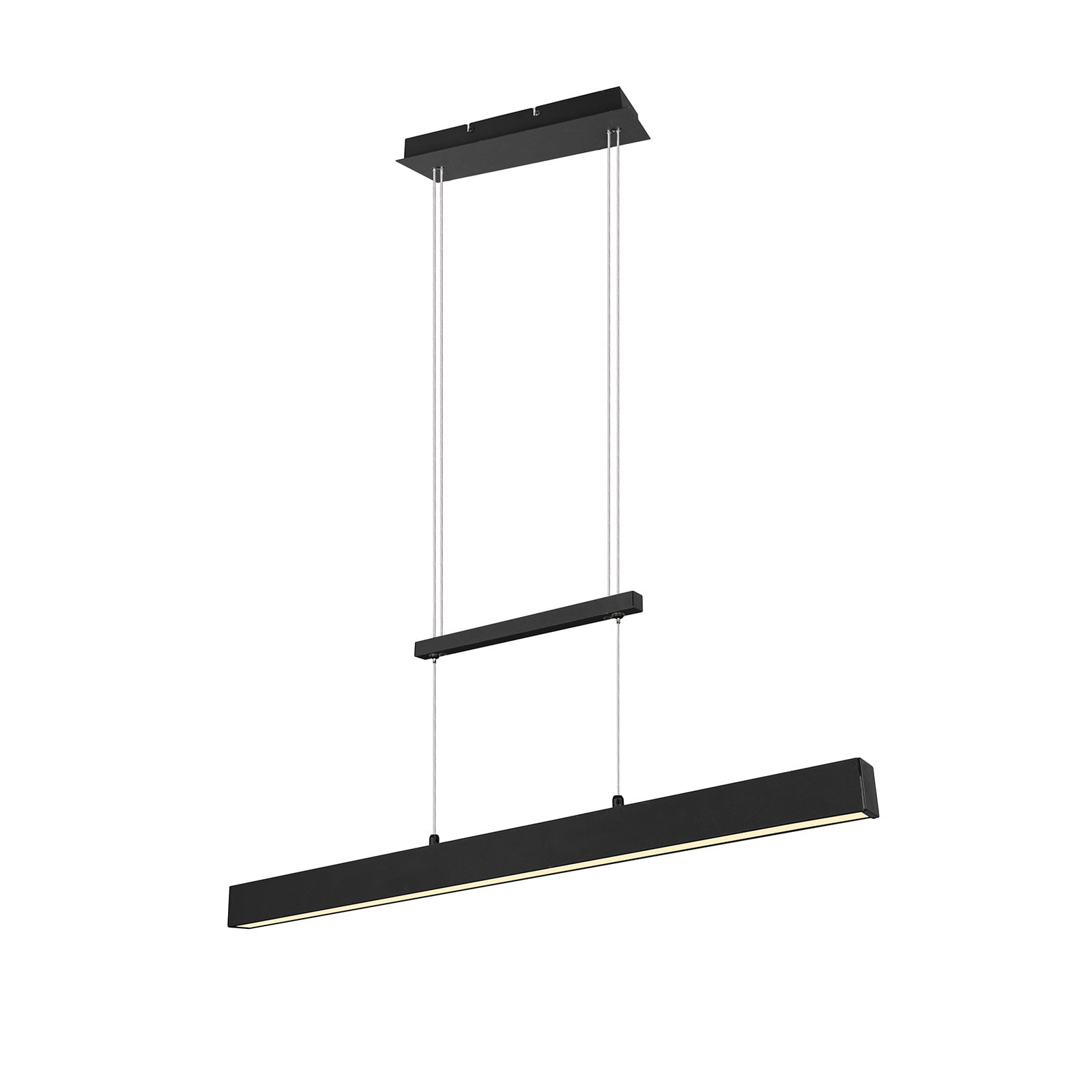 LED pendellampe Paros dimbar svart 90 cm 32W bakside