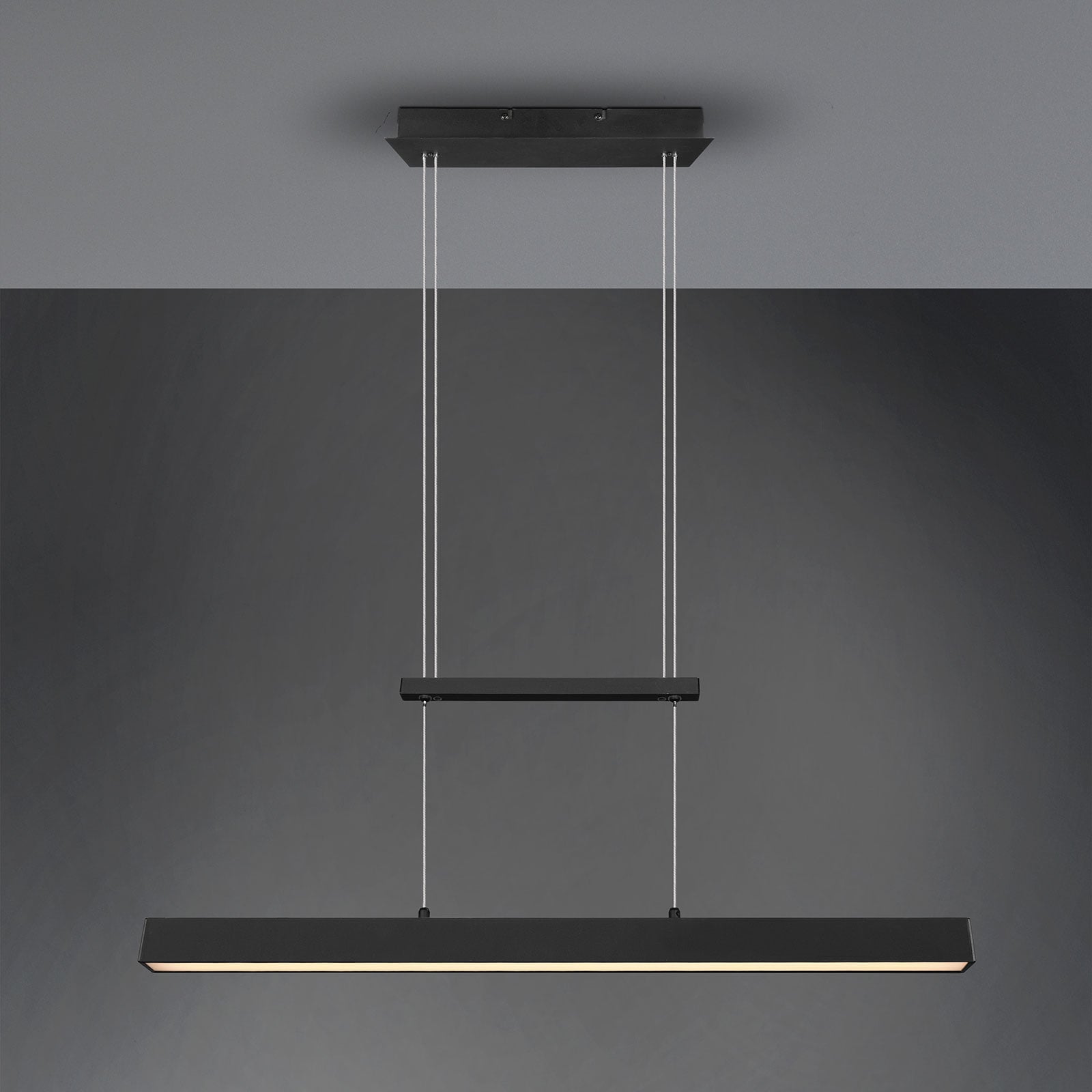 LED pendellampe Paros dimbar svart 90 cm 32W dimmer kontroll