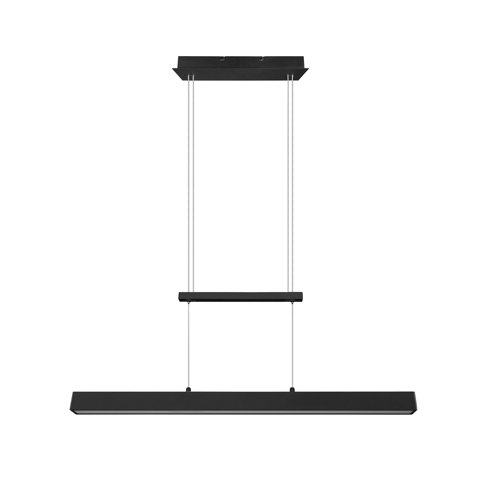LED pendellampe Paros dimbar svart 90 cm 32W forfra