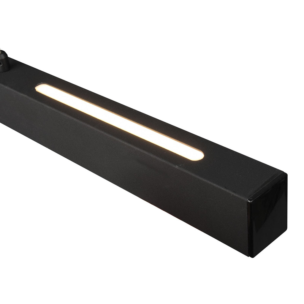 LED pendellampe Paros dimbar svart 90 cm 32W montert i rom