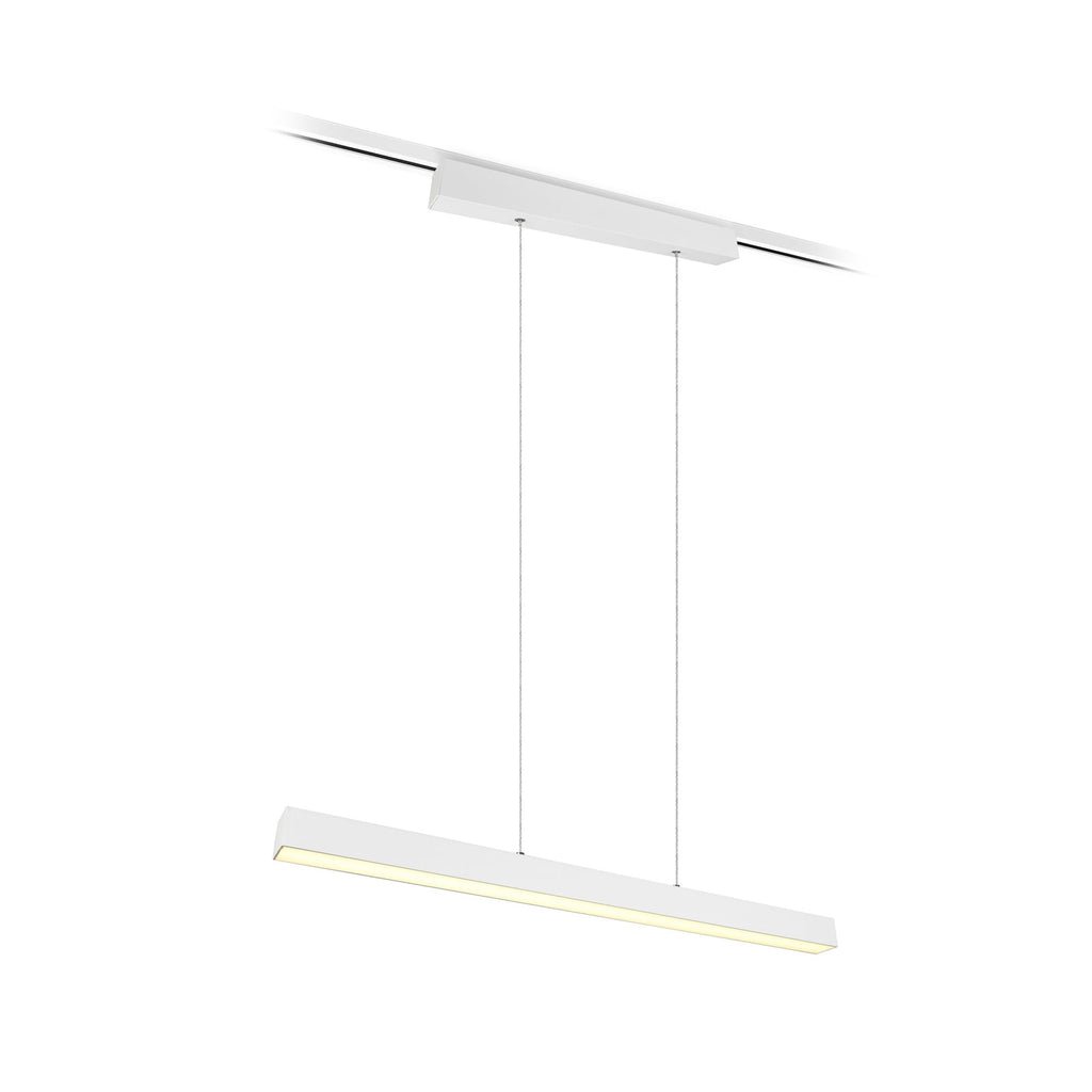 LED pendellampe Paros DUOline dimbar hvit matt 90 cm forfra