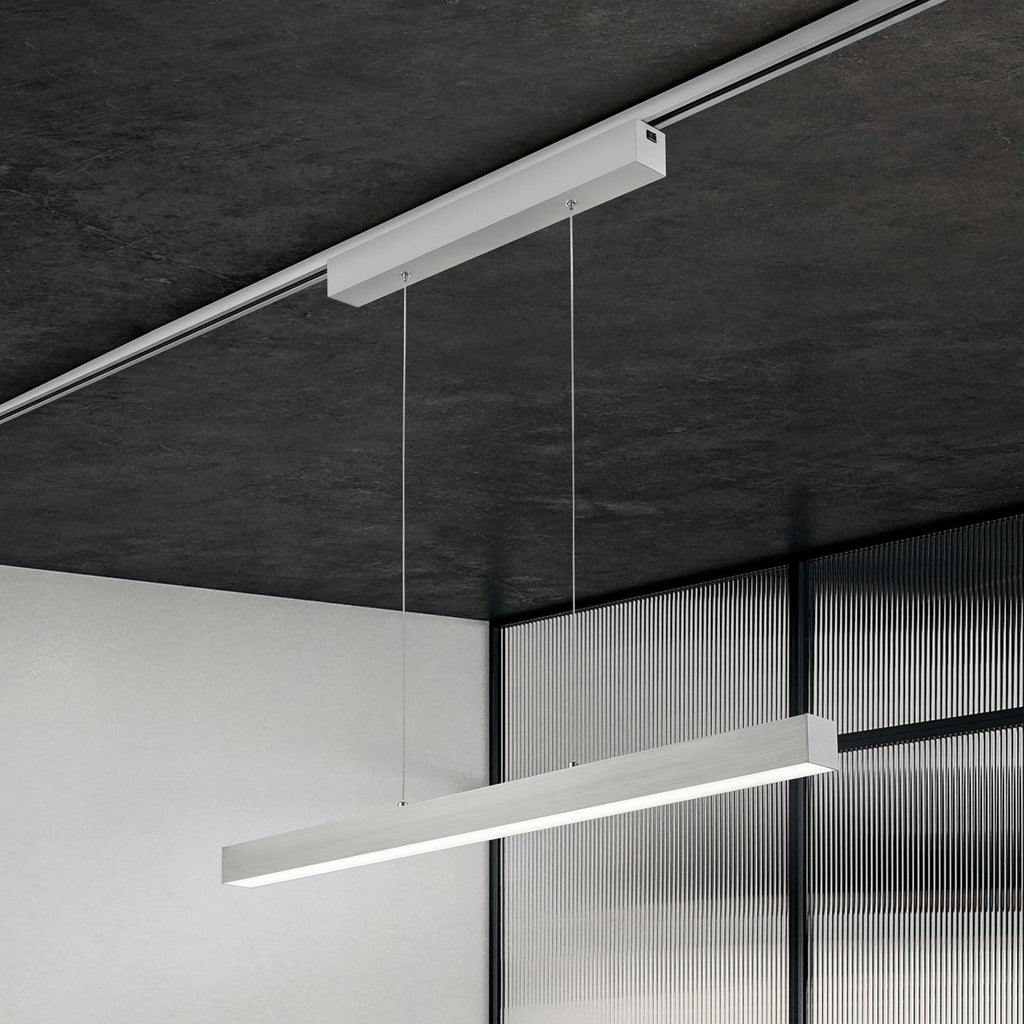 LED pendellampe Paros DUOline dimbar matt nikkel forfra